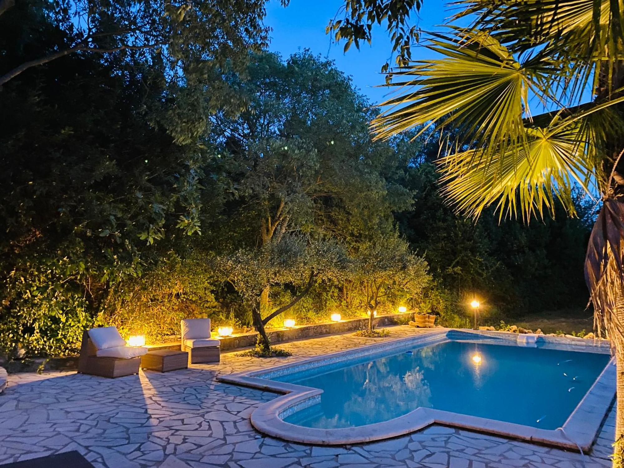 Magnifique Villa Typique Du Sud Avec Piscine Privee Et Jardin Mediterraneen Saint-Vincent-de-Barbeyrargues Dış mekan fotoğraf