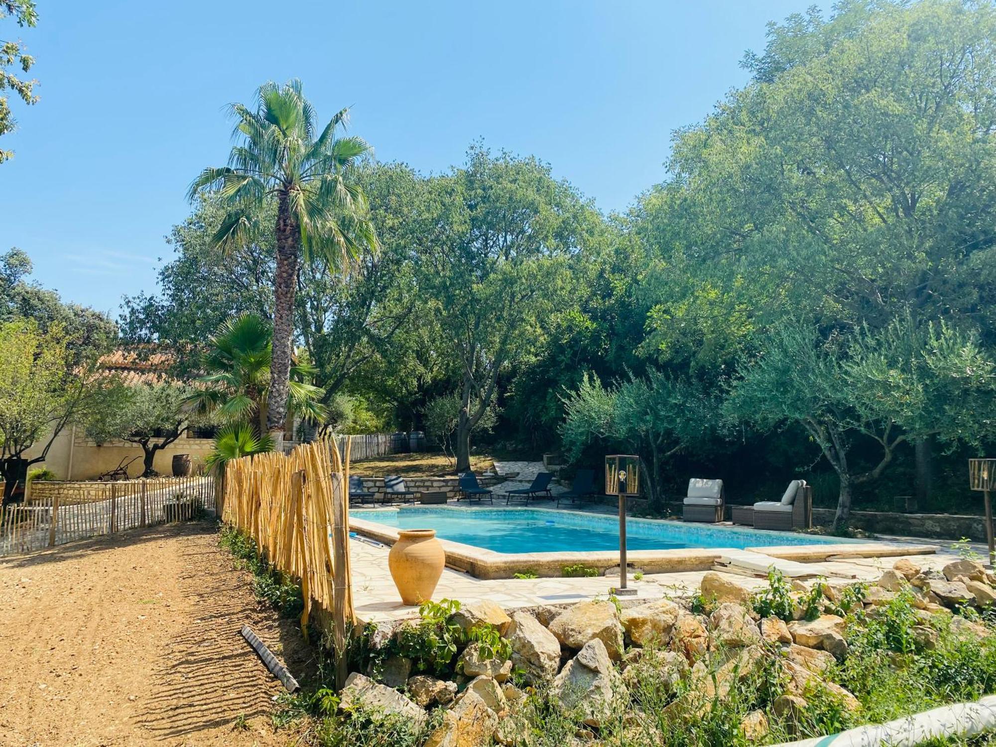Magnifique Villa Typique Du Sud Avec Piscine Privee Et Jardin Mediterraneen Saint-Vincent-de-Barbeyrargues Dış mekan fotoğraf